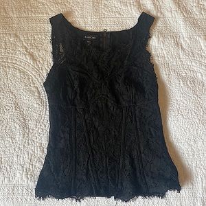 Black Lace Corset Top - Bebe